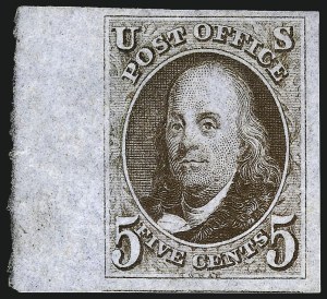Sale 968, Lot 1, 1847 Issue (Scott 1-2)