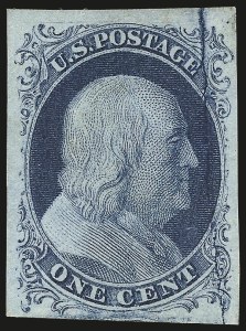 Sale 968, Lot 10, 1851-56 Issue (Scott 5-17)