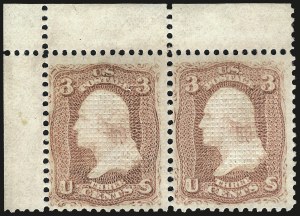 Sale 968, Lot 104, 1867 Experimental Grilled Issue (C Grill, Scott 83 and varieties)