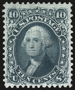 Sale 968, Lot 120, 1868 Regular-Production Grilled Issue (F Grill, Scott 92-100)