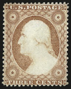 Sale 968, Lot 31, 1857-60 Issue (Scott 18-39)