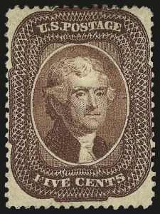 Sale 968, Lot 35, 1857-60 Issue (Scott 18-39)
