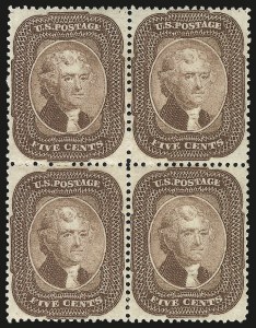 Sale 968, Lot 39, 1857-60 Issue (Scott 18-39)