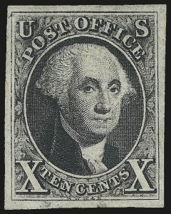 Sale 968, Lot 4, 1847 Issue (Scott 1-2)