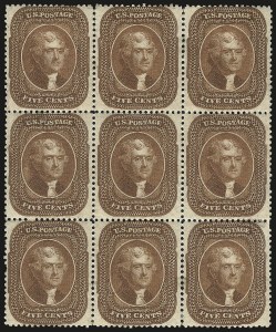 Sale 968, Lot 41, 1857-60 Issue (Scott 18-39)