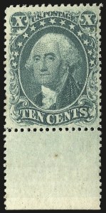 Sale 968, Lot 44, 1857-60 Issue (Scott 18-39)