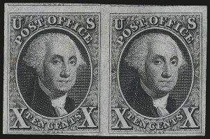 Sale 968, Lot 5, 1847 Issue (Scott 1-2)