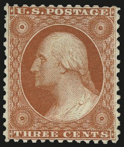 Sale 968, Lot 56, 1875 Reprint of 1857-60 Issue (Scott 40-47)