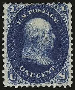 Sale 968, Lot 64, 1861 First Designs and Colors (Scott 55-61)