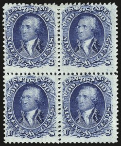 Sale 968, Lot 93, 1861-66 Issue (Scott 63-72)