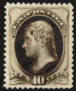 Sale 968A, Lot 222, 1879 American Bank Note Co. Issue (Scott 182-191)
