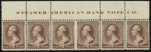 Sale 968A, Lot 243, 1880-83 American Bank Note Co. Special Printing (Scott 192-211D)