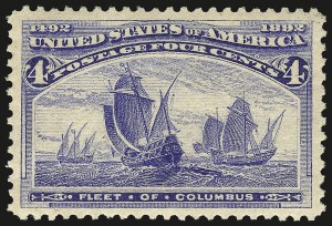 Sale 968A, Lot 278, 1893 Columbian Issue (Scott 230-245)