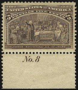 Sale 968A, Lot 281, 1893 Columbian Issue (Scott 230-245)