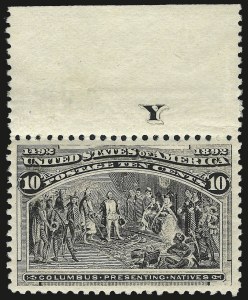 Sale Number 968A, Lot Number 285, 1893 Columbian Issue (Scott 230-245)