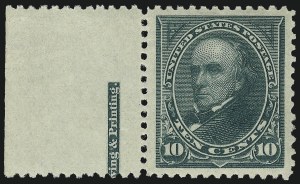 Sale 968A, Lot 309, 1894 Unwatermarked Bureau Issue (Scott 246-263)