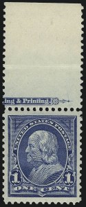 Sale 968A, Lot 315, 1895-98 Watermarked Bureau Issue (Scott 264-278)