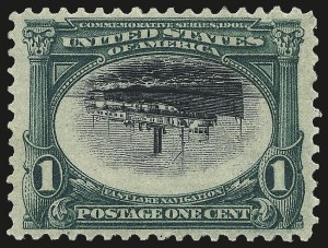 Sale Number 968A, Lot Number 364, 1901 Pan-American Issue Invert Singles (Scott 294a, 295a, 296)