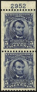 Sale 968B, Lot 397, 1902-08 Issue (Scott 315-318)