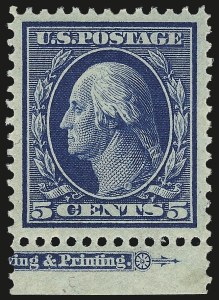 Sale 968B, Lot 429, 1908-10 Washington-Franklin Issues (Scott 331-356)