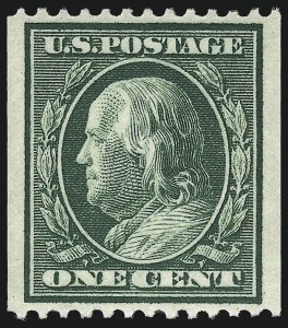 Sale 968B, Lot 439, 1908-10 Washington-Franklin Issues (Scott 331-356)