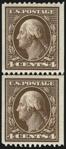 Sale 968B, Lot 443, 1908-10 Washington-Franklin Issues (Scott 331-356)