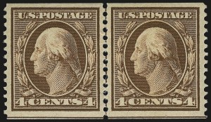 Sale 968B, Lot 455, 1908-10 Washington-Franklin Issues (Scott 331-356)