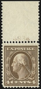 Sale 968B, Lot 466, 1909 Bluish Paper Issue (Scott 357-366)