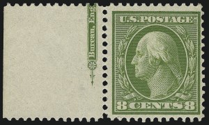 Sale 968B, Lot 469, 1909 Bluish Paper Issue (Scott 357-366)