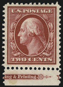 Sale 968B, Lot 475, 1910-13 Washington-Franklin Issue (Scott 374-388)