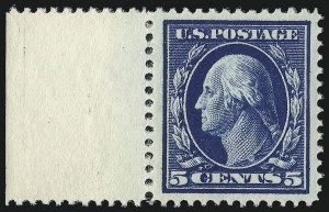 Sale 968B, Lot 479, 1910-13 Washington-Franklin Issue (Scott 374-388)