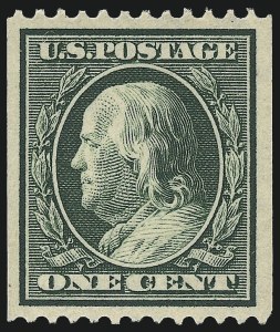 Sale 968B, Lot 487, 1910-13 Washington-Franklin Issue (Scott 374-388)