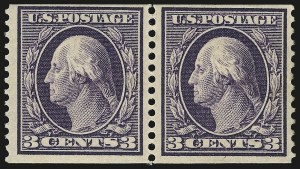 Sale 968B, Lot 494, 1910-13 Washington-Franklin Issue (Orangeburg Coil, Scott 389)