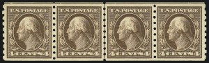 Sale 968B, Lot 507, 1910-13 Washington-Franklin Issue (Scott 390-396)