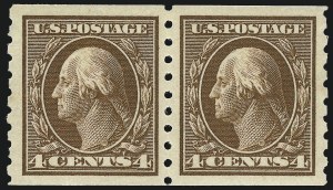 Sale 968B, Lot 508, 1910-13 Washington-Franklin Issue (Scott 390-396)