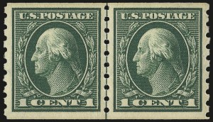 Sale 968B, Lot 526, 1912-14 Washington-Franklin Issue (Scott 405-423)