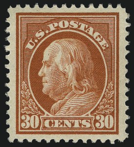 Sale Number 968B, Lot Number 536, 1912-14 Washington-Franklin Issue (Scott 405-423)
