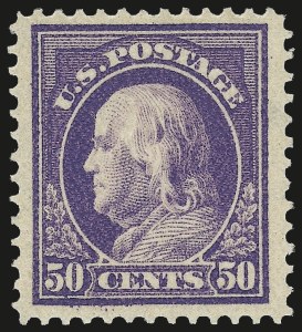 Sale 968B, Lot 538, 1912-14 Washington-Franklin Issue (Scott 405-423)