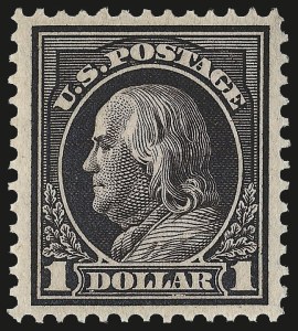 Sale 968B, Lot 539, 1912-14 Washington-Franklin Issue (Scott 405-423)
