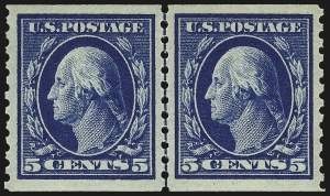 Sale 968B, Lot 575, 1913-15 Washington-Franklin Issues (Scott 424-460)