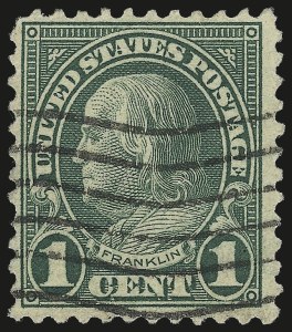 Sale 968B, Lot 741, Rotary Press Perforated 11 Rarities (Scott 594, 596 and 613)