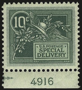 Sale 968B, Lot 773, Special Delivery (E) and Registration (F)