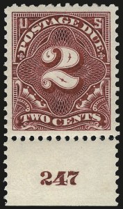 Sale 968B, Lot 814, Postage Due (Scott J29-J50)
