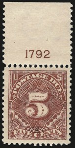 Sale 968B, Lot 817, Postage Due (Scott J29-J50)