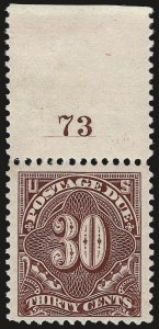 Sale 968B, Lot 819, Postage Due (Scott J29-J50)