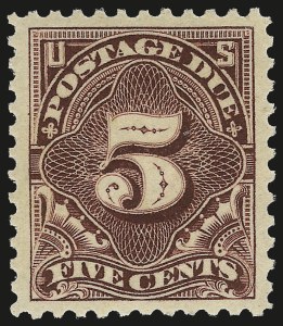 Sale 968B, Lot 841, Postage Due (Scott J52-J76)