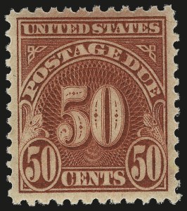 Sale 968B, Lot 848, Postage Due (Scott J52-J76)