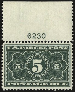 Sale 968B, Lot 881, Parcel Post Postage Due (JQ)