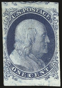 Sale 972, Lot 3016, 1851-56 Issue (Scott 5-17)