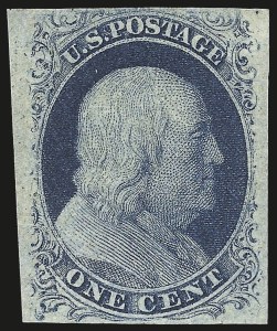Sale 972, Lot 3017, 1851-56 Issue (Scott 5-17)